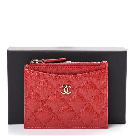 fashionphile chanel caviar card holder.